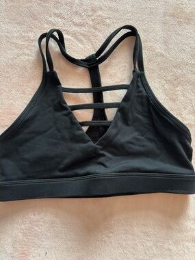 ZYIA Black Strappy Sports Bralette